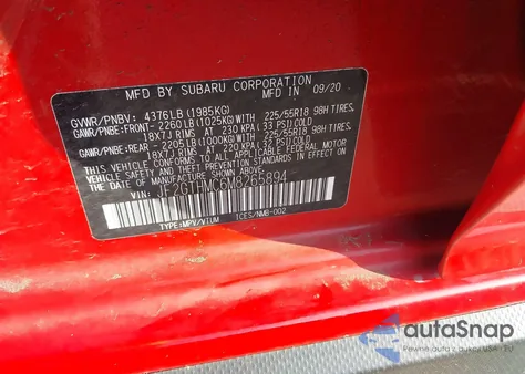 2021 Subaru Crosstrek Limited from USA, damaged, VIN JF2GTHMC6M8265894